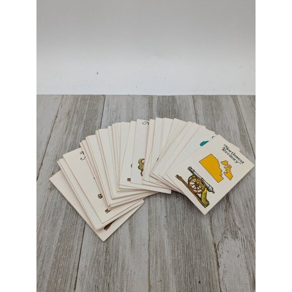 Risk 1980 Board Game Replacement Parts  44 Complete Cards And 5 Dice - Picture 3 of 5